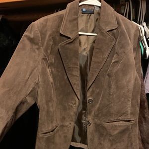 Women’s leather blazer